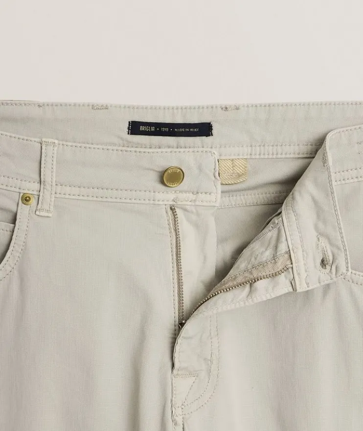 Steve Stretch-Cotton Five-Pocket Pants