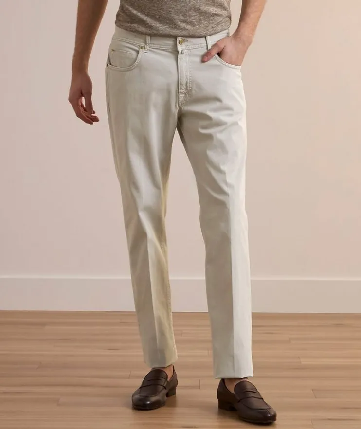 Steve Stretch-Cotton Five-Pocket Pants