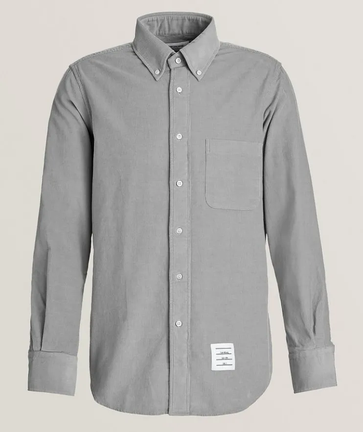 Straight-Fit Corduroy Shirt