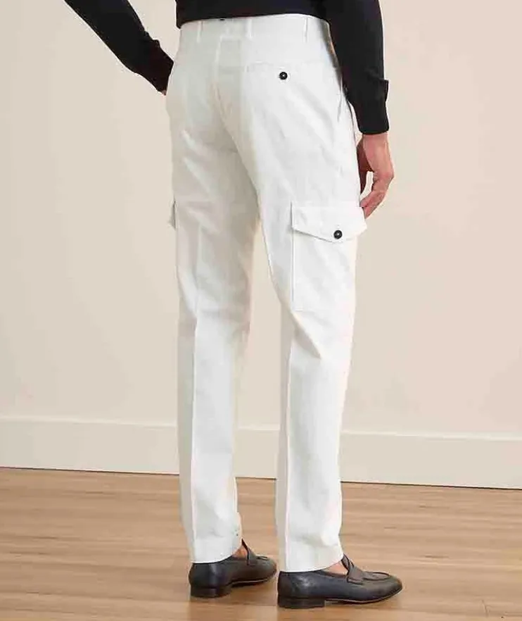 Stretch Cotton-Cashmere Sartorial Cargo Pants