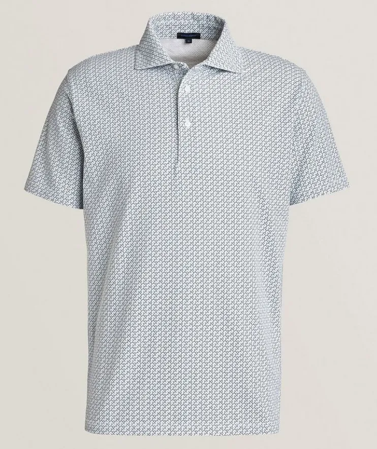 Stretch Pima Cotton Printed Polo