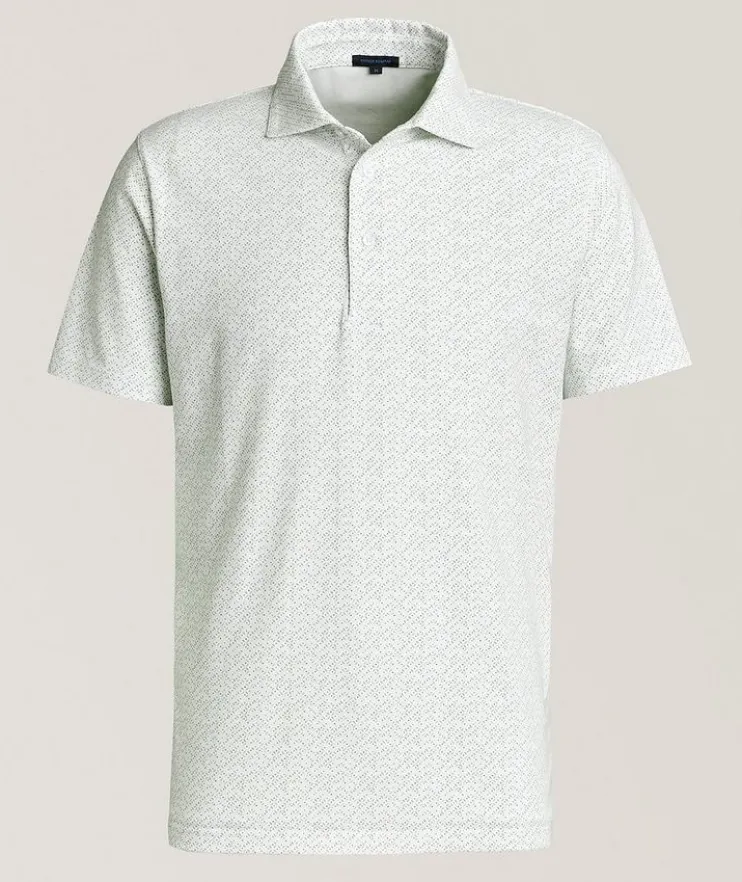 Stretch Pima Cotton Printed Polo