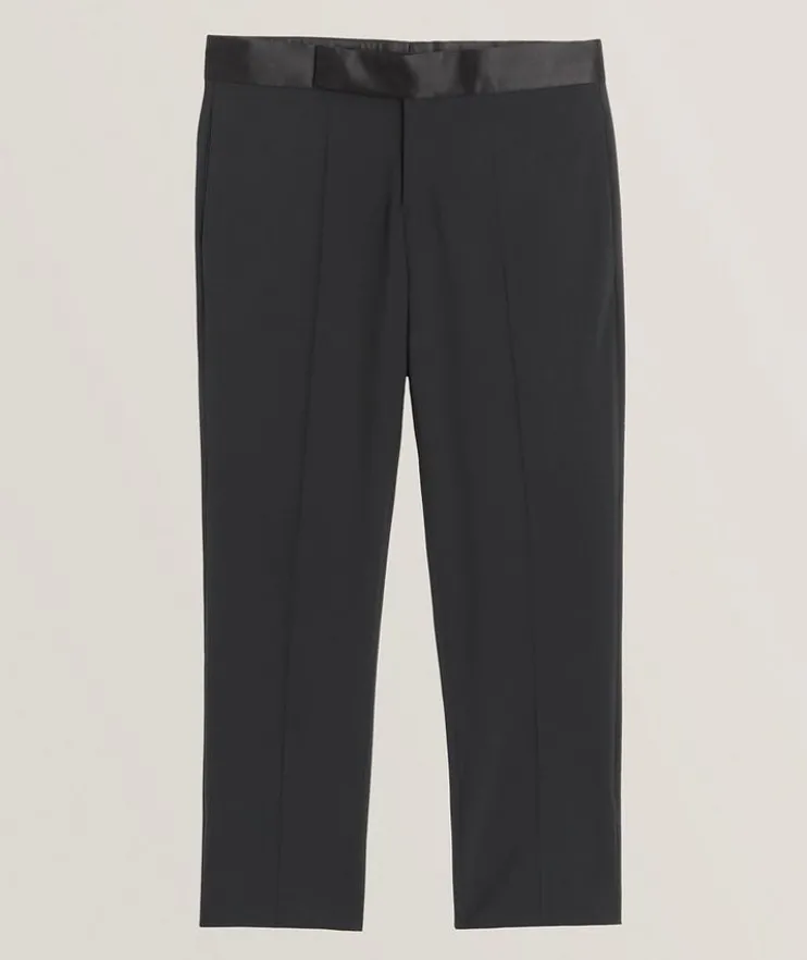 Stretch Wool Tuxedo Pants