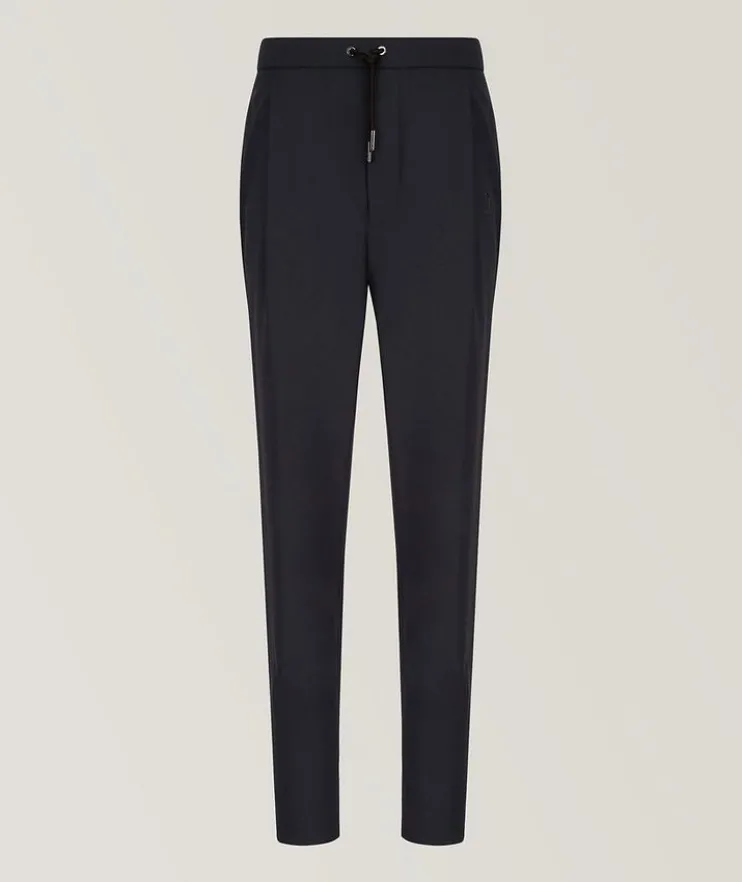 Stretch Wool-Canvas Dress Pants