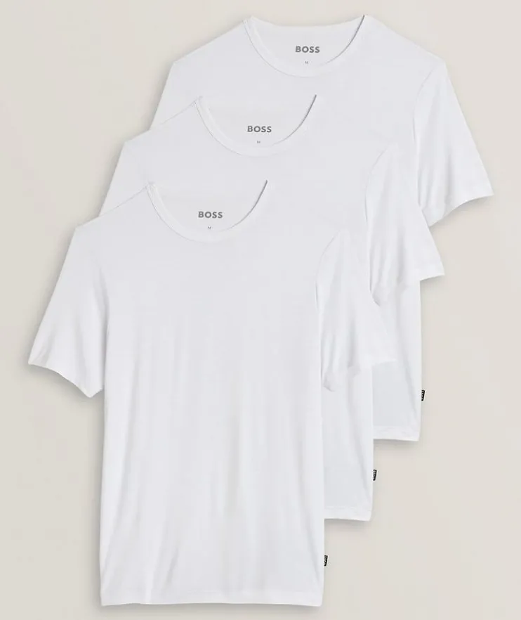 Stretch-Bamboo Crewneck T-Shirt 3-Pack