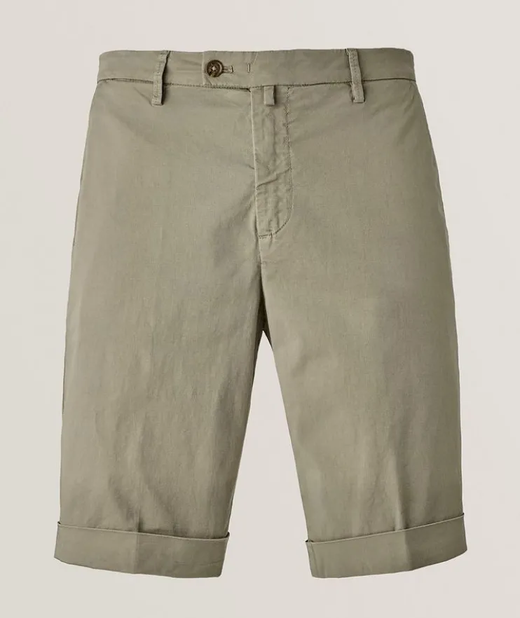 Stretch-Cotton Bermuda Shorts