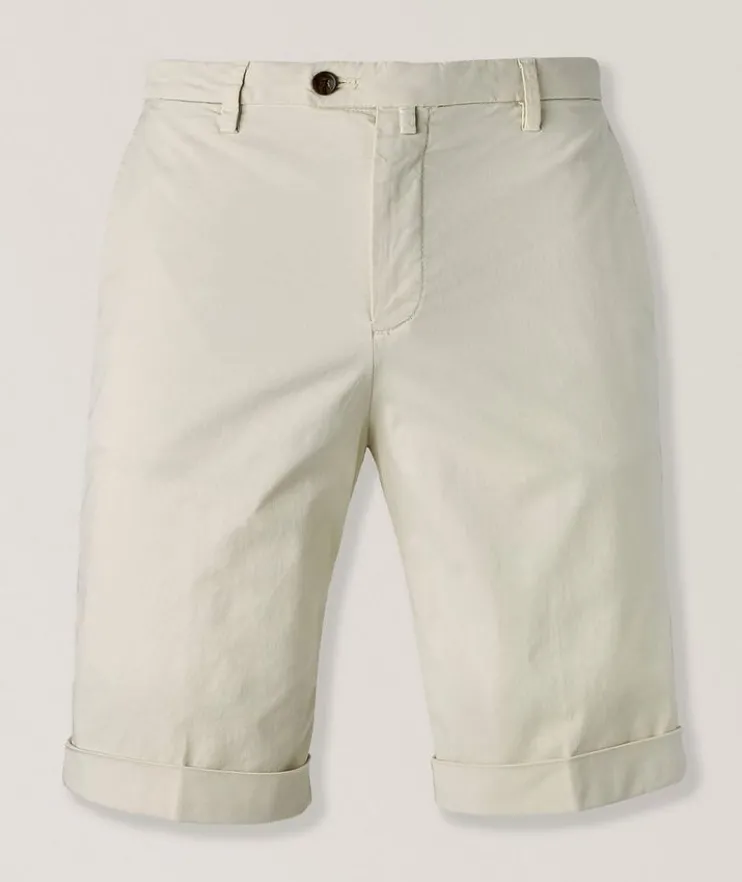 Stretch-Cotton Bermuda Shorts