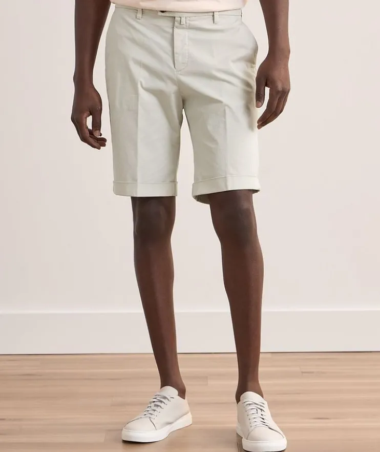 Stretch-Cotton Bermuda Shorts