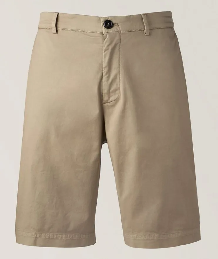 Stretch-Cotton Bermuda Shorts