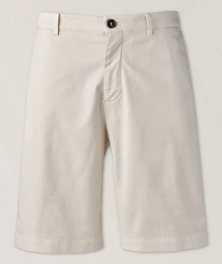 Stretch-Cotton Bermuda Shorts