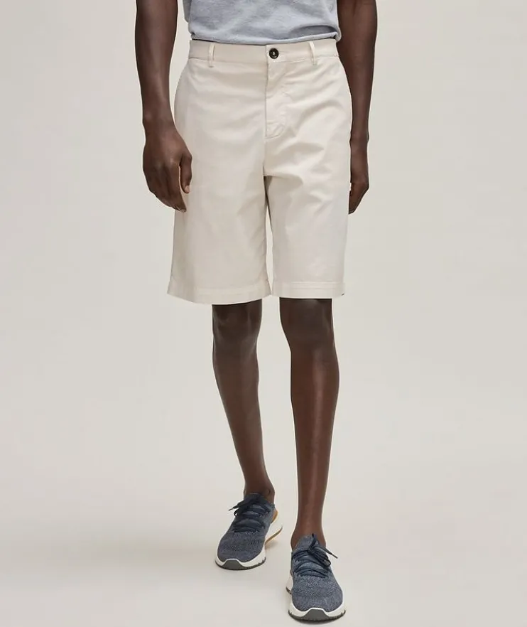 Stretch-Cotton Bermuda Shorts