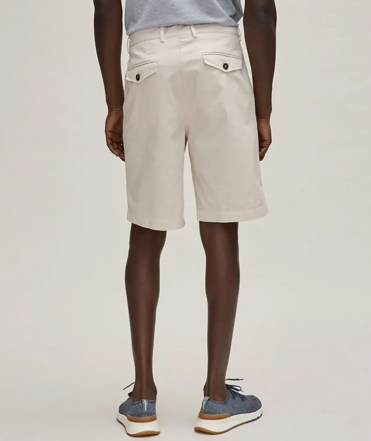 Stretch-Cotton Bermuda Shorts
