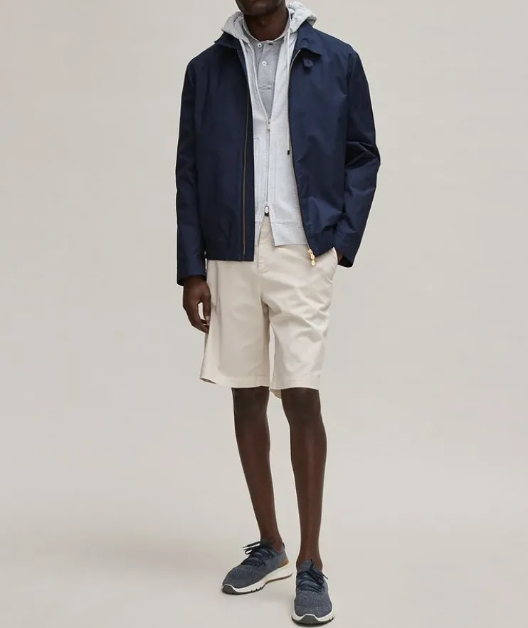 Stretch-Cotton Bermuda Shorts