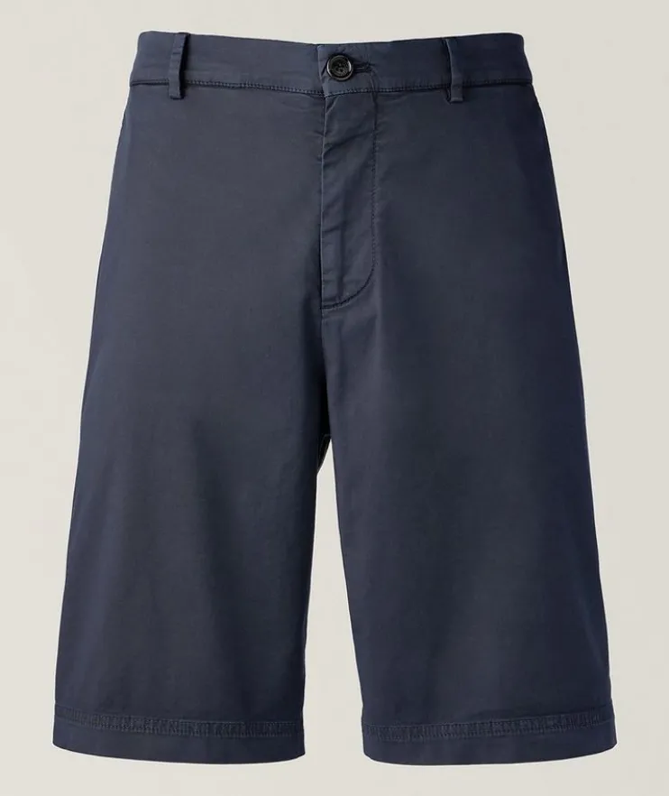 Stretch-Cotton Bermuda Shorts