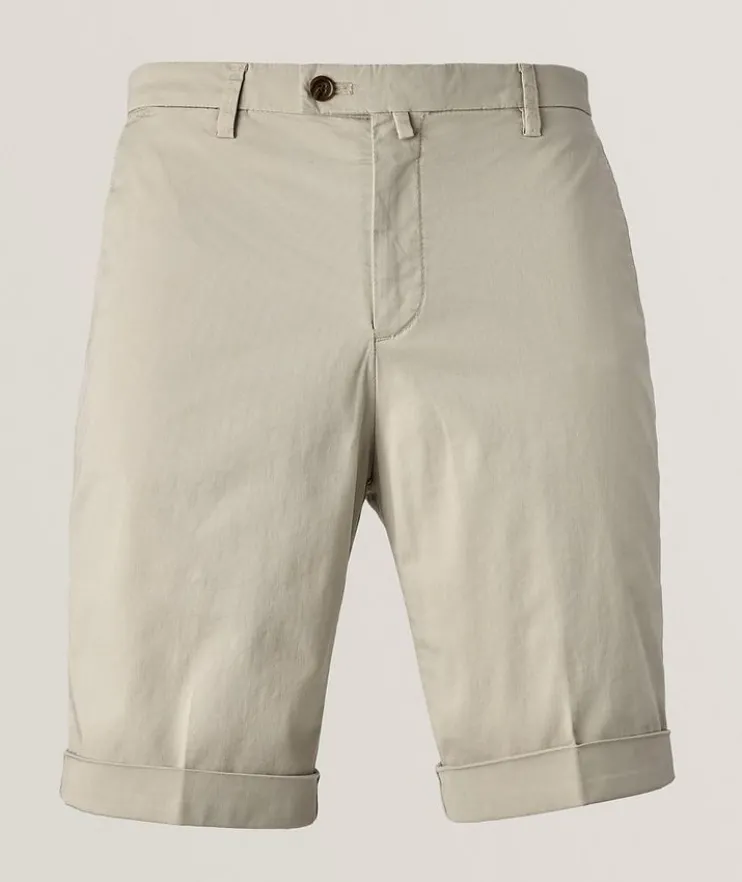 Stretch-Cotton Bermuda Shorts
