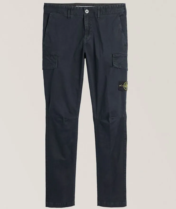 Stretch-Cotton Cargo Pants