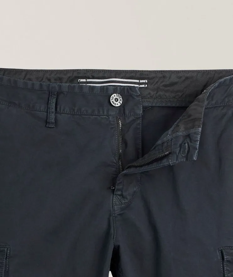 Stretch-Cotton Cargo Pants