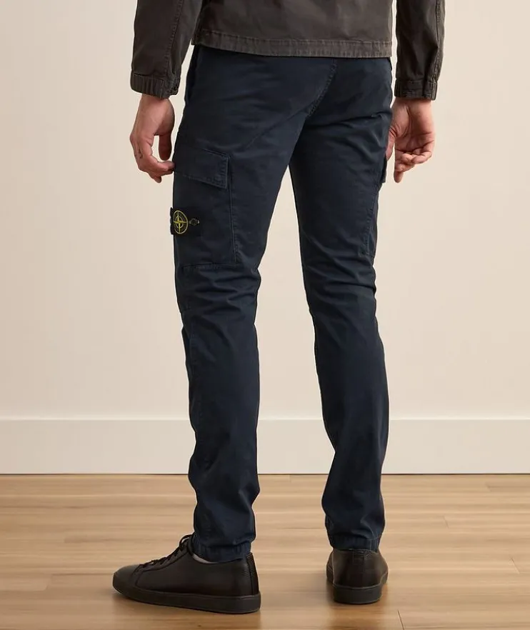 Stretch-Cotton Cargo Pants