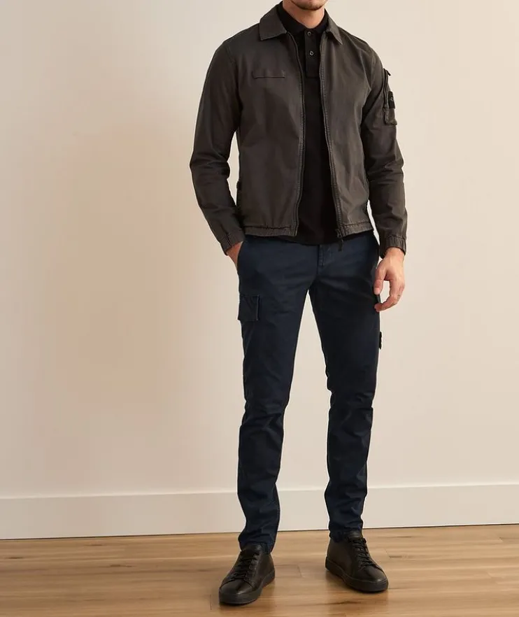 Stretch-Cotton Cargo Pants