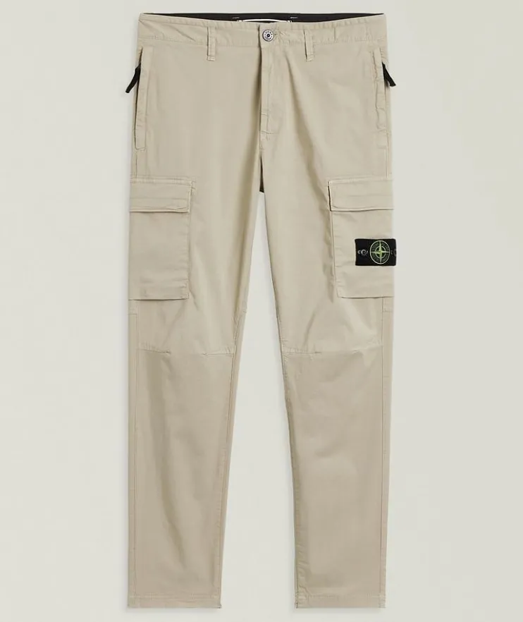Stretch-Cotton Cargo Pants