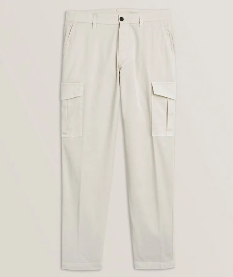 Stretch-Cotton Cargo Pants