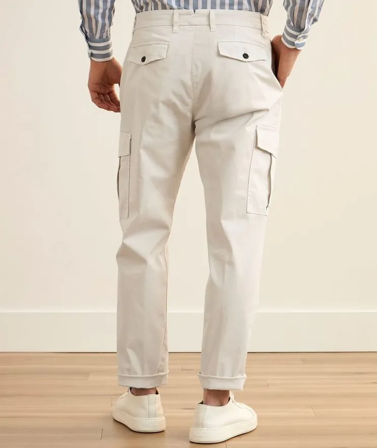 Stretch-Cotton Cargo Pants