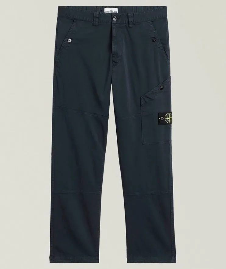 Stretch-Cotton Cargo Pants