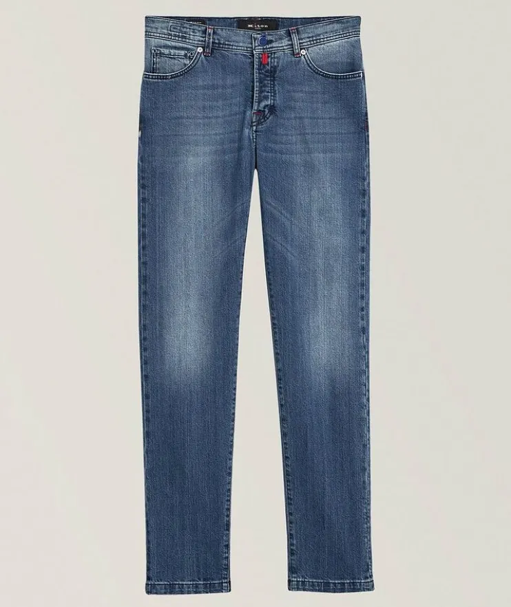 Stretch-Cotton Five-Pocket Pants