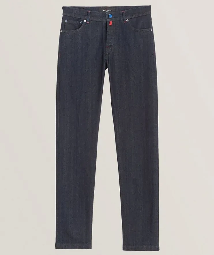 Stretch-Cotton Five-Pocket Pants