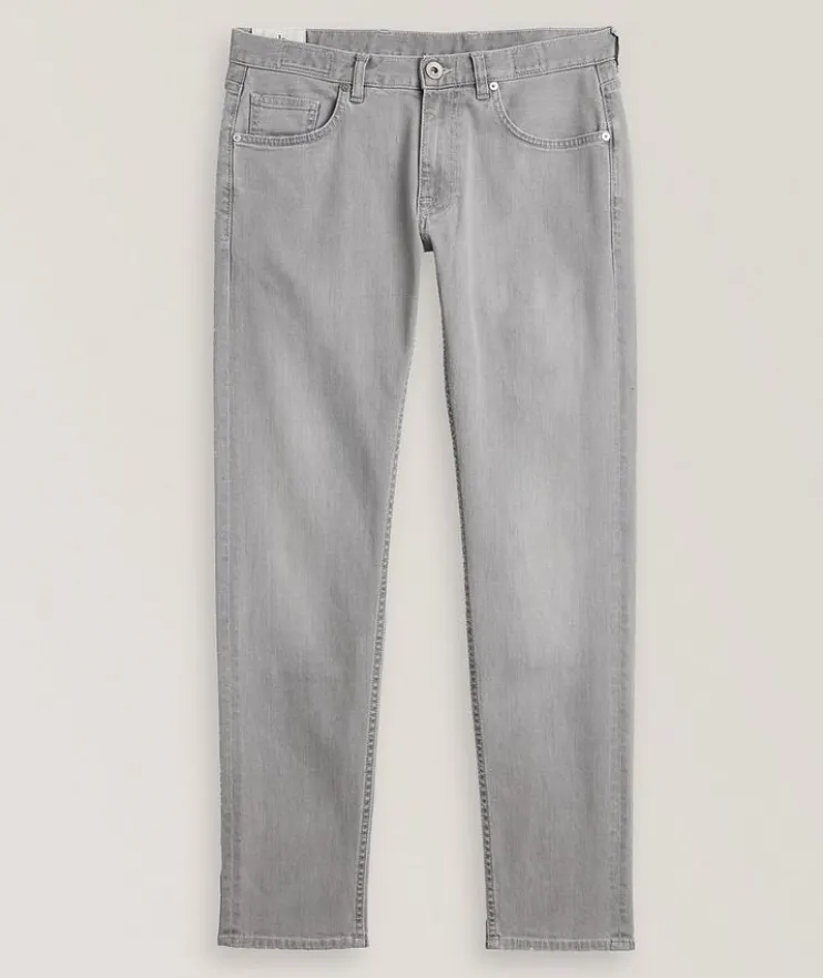 Stretch-Cotton Five-Pocket Pants