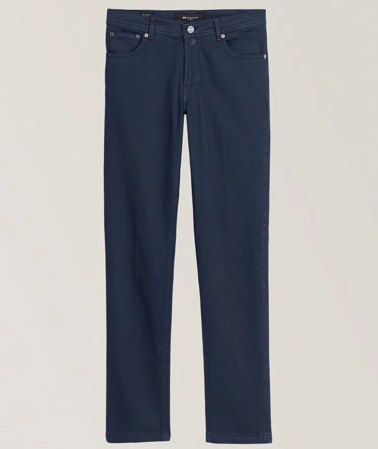 Stretch-Cotton Five-Pocket Pants