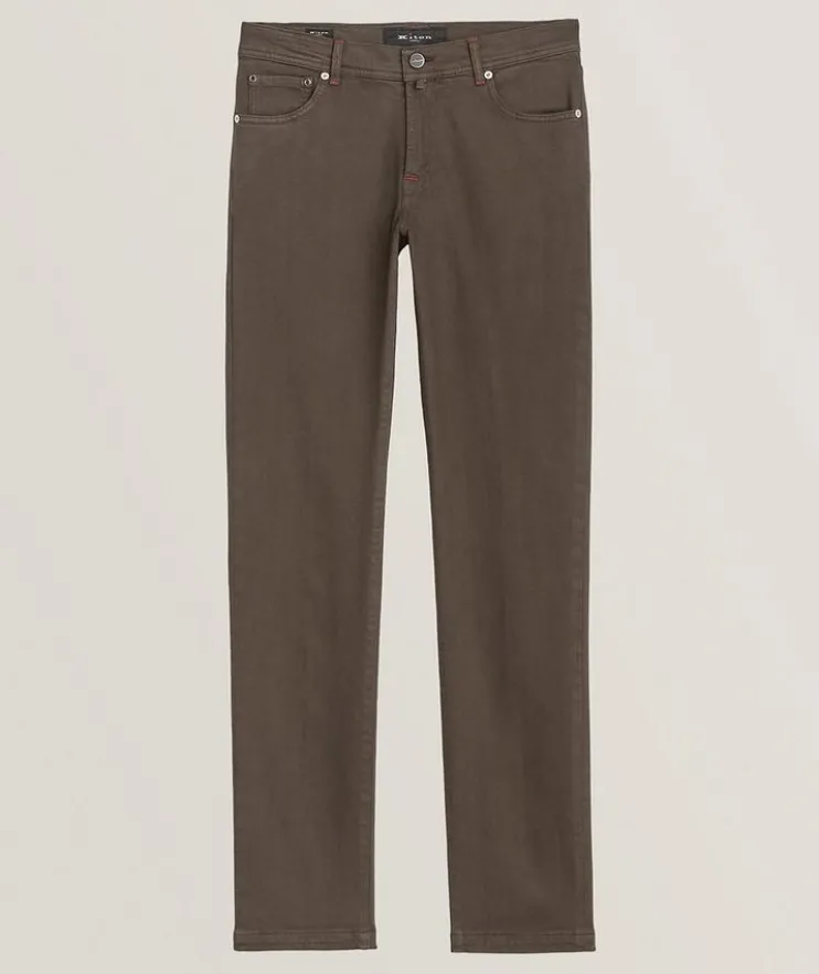Stretch-Cotton Five-Pocket Pants