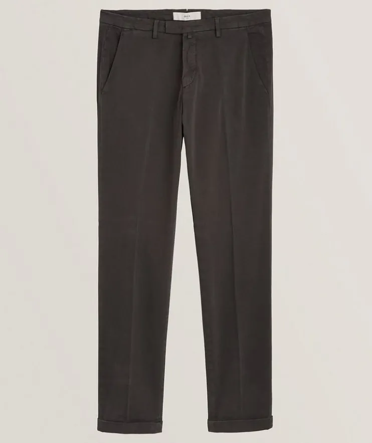 Stretch-Cotton Jersey Chinos