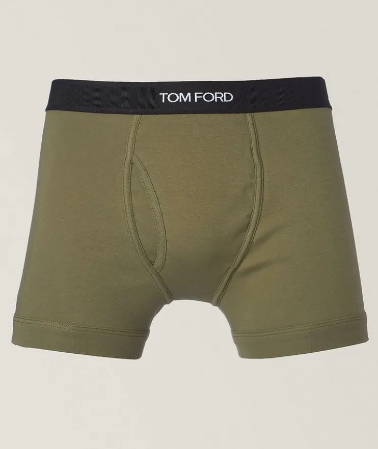 Stretch-Cotton Jersey Boxer Brief
