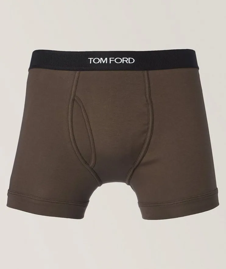 Stretch-Cotton Jersey Boxer Brief