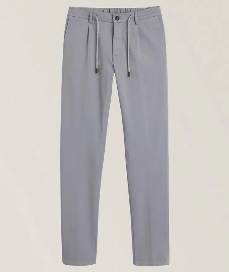 Stretch-Cotton Jogger Pants