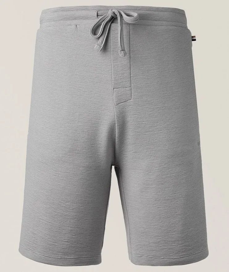 Stretch-Modal Ribbed Shorts