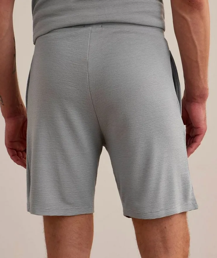 Stretch-Modal Ribbed Shorts