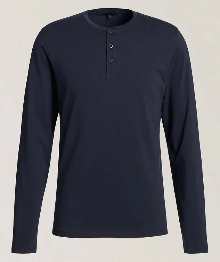 Stretch-Pima Cotton Henley