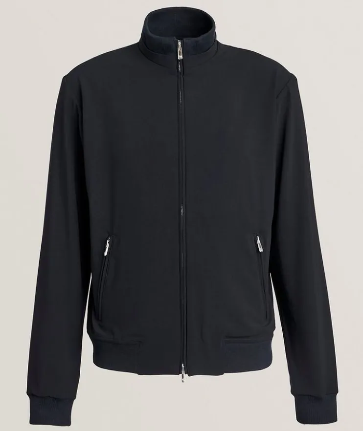 Stretch-Virgin Wool Full-Zip Jacket