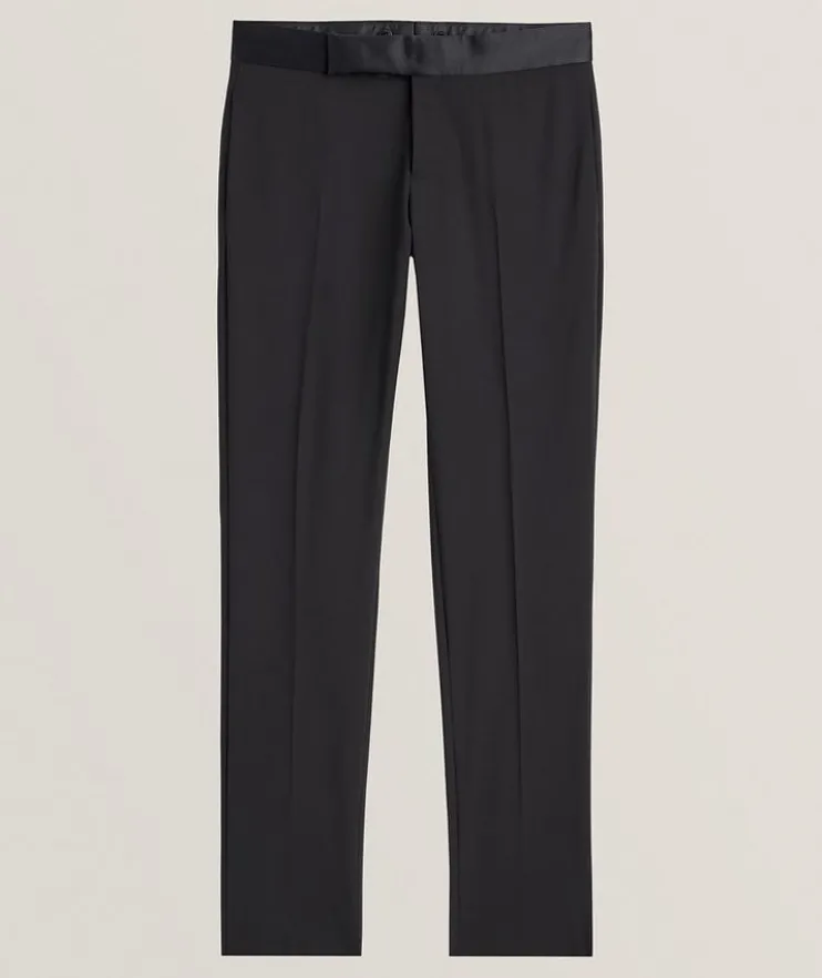 Stretch-Virgin Wool Dress Pants