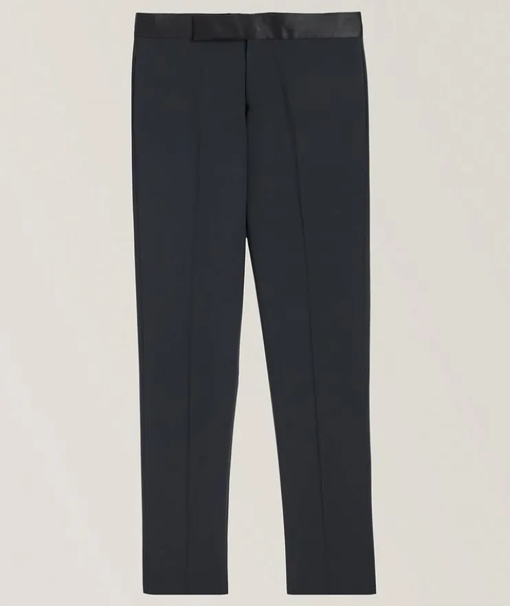 Stretch-Virgin Wool Dress Pants