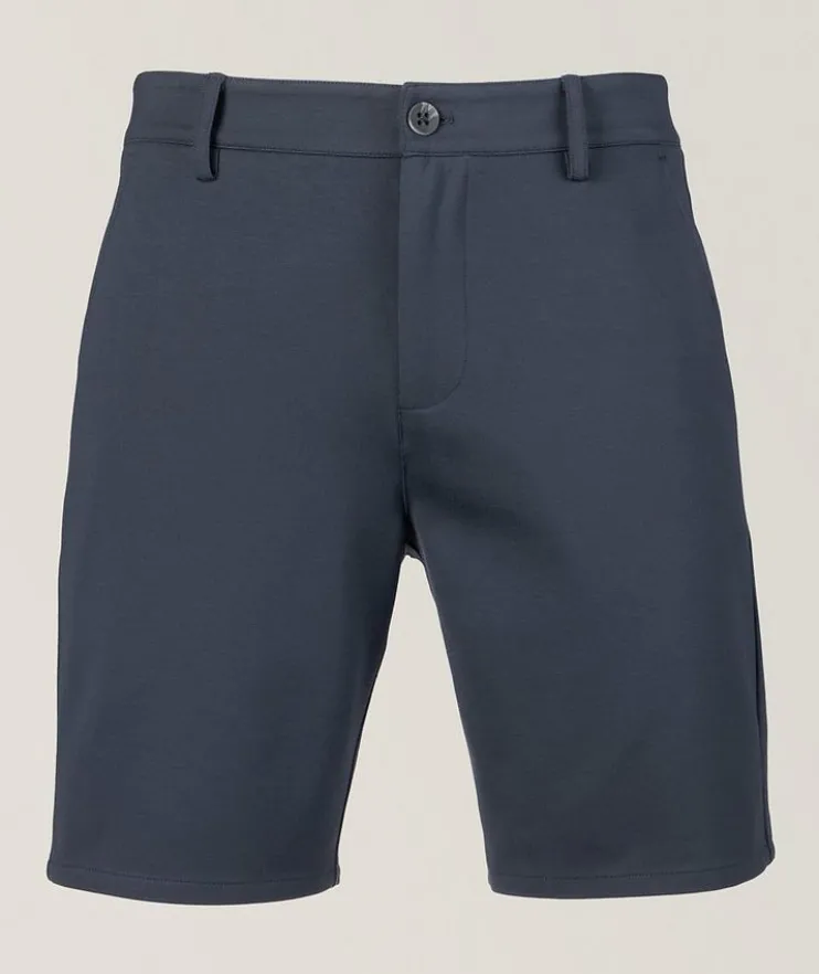 Stretch-Viscose Blend Shorts