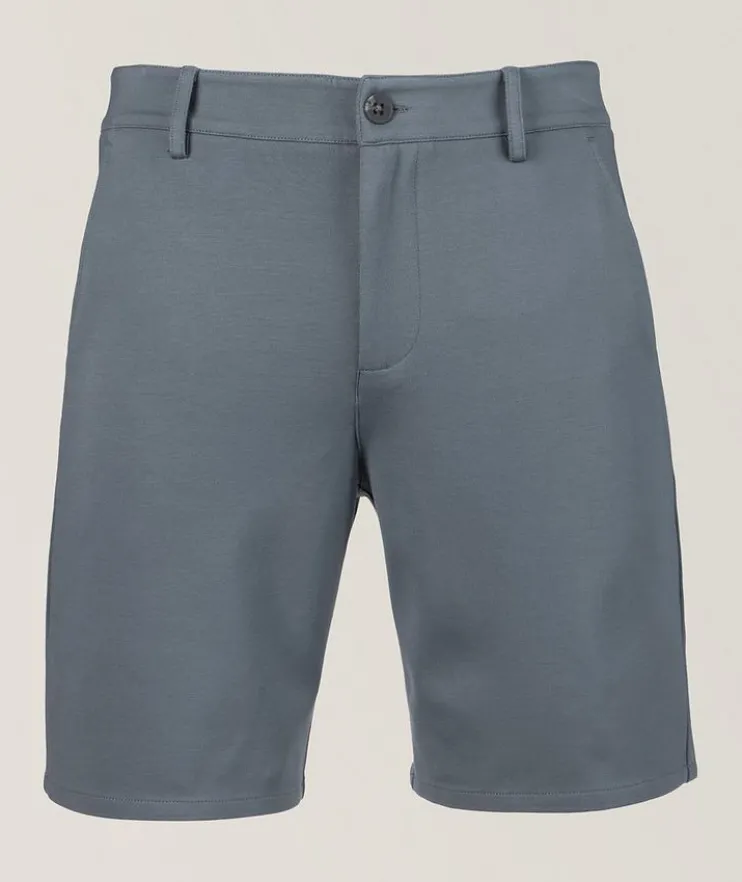 Stretch-Viscose Blend Shorts