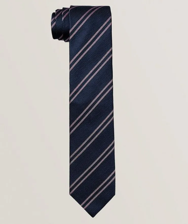 Stripe Silk Jacquard Tie