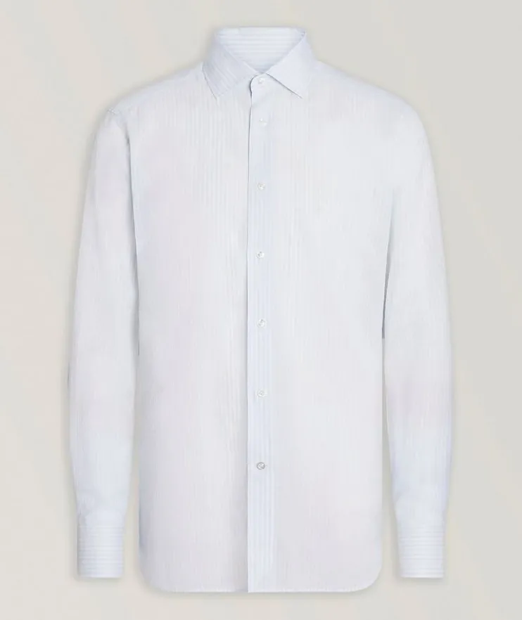 Striped Centroventimilia Cotton Dress Shirt