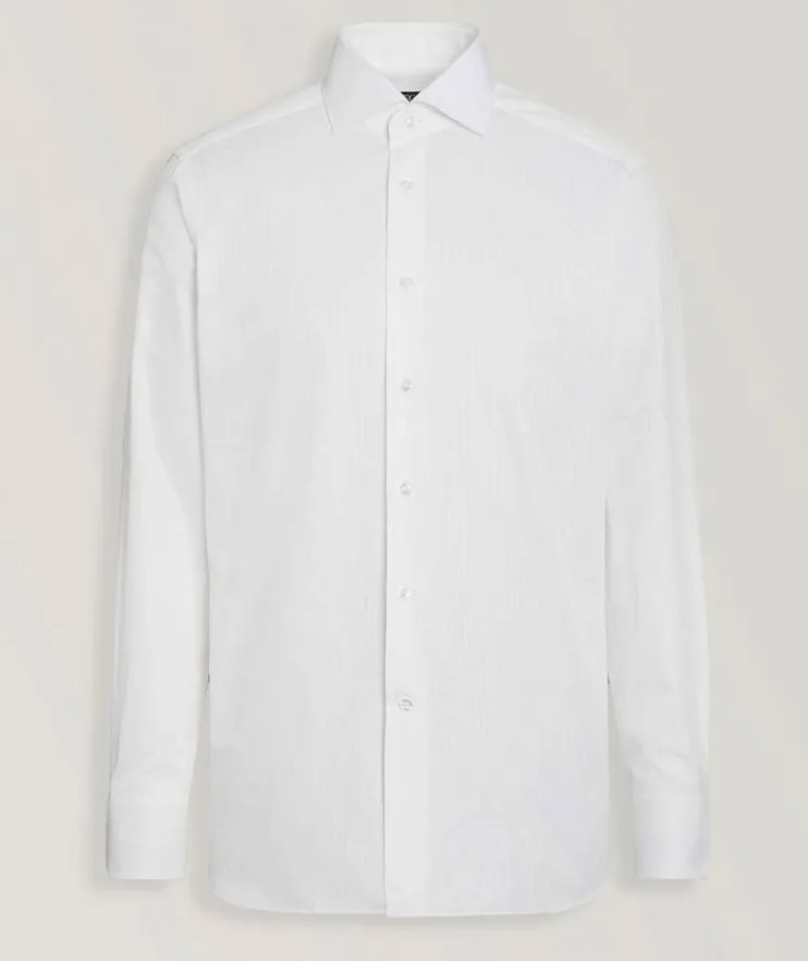 Striped Centroventimilia Cotton Dress Shirt