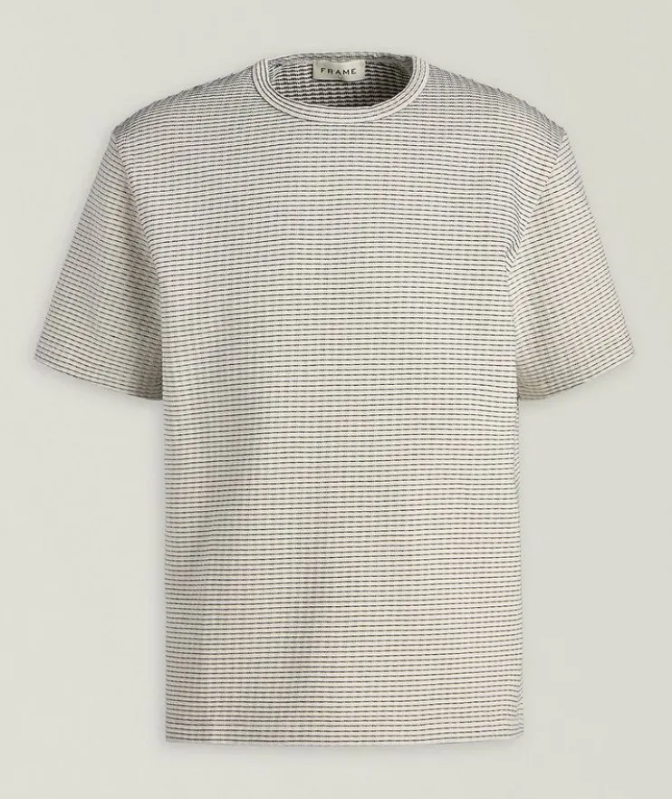 Striped Cotton Crewneck T-Shirt