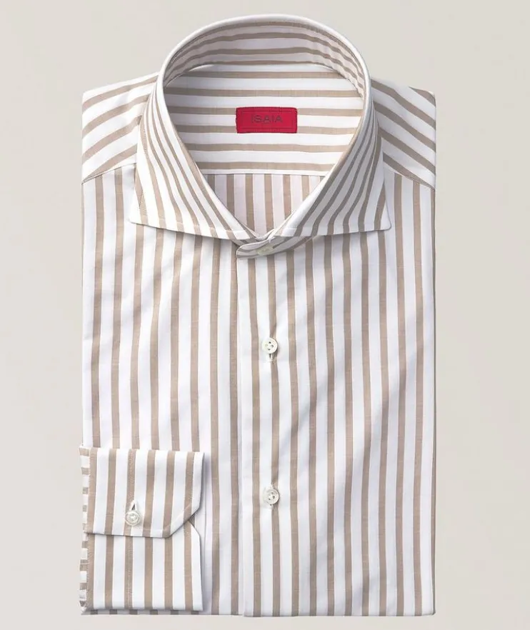 Striped Cotton Dress Shirt