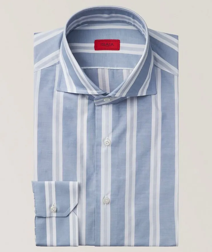 Striped Cotton Dress Shirt